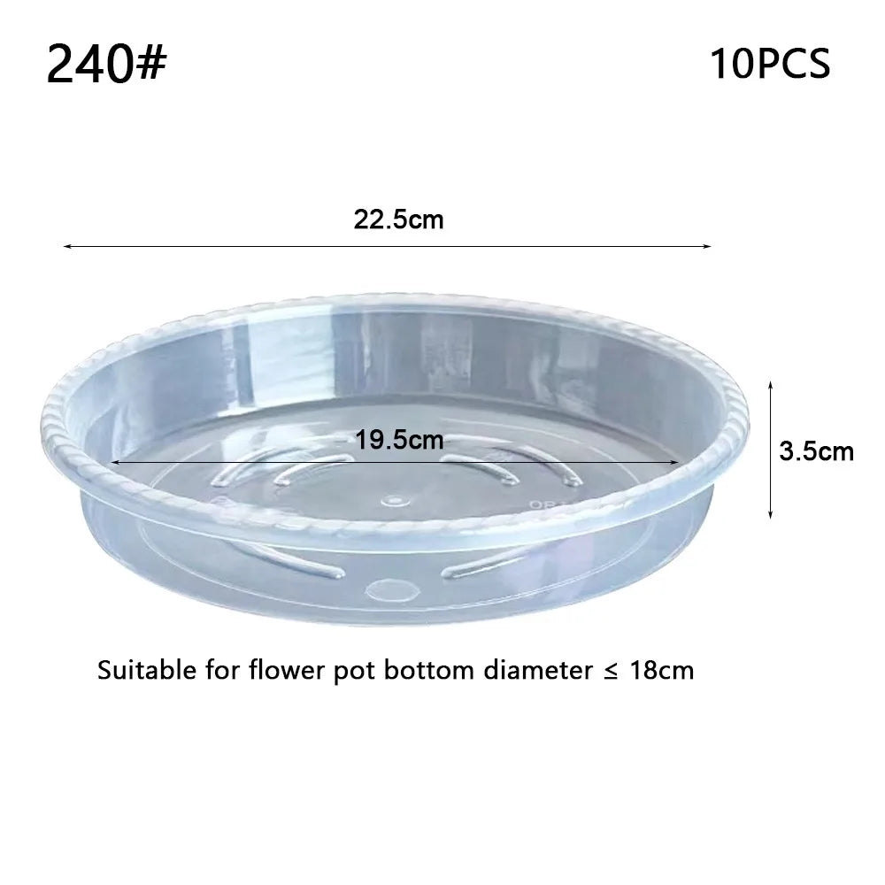 plateau fleur transparent moderne rayures ondulées différentes tailles plantes maison set
