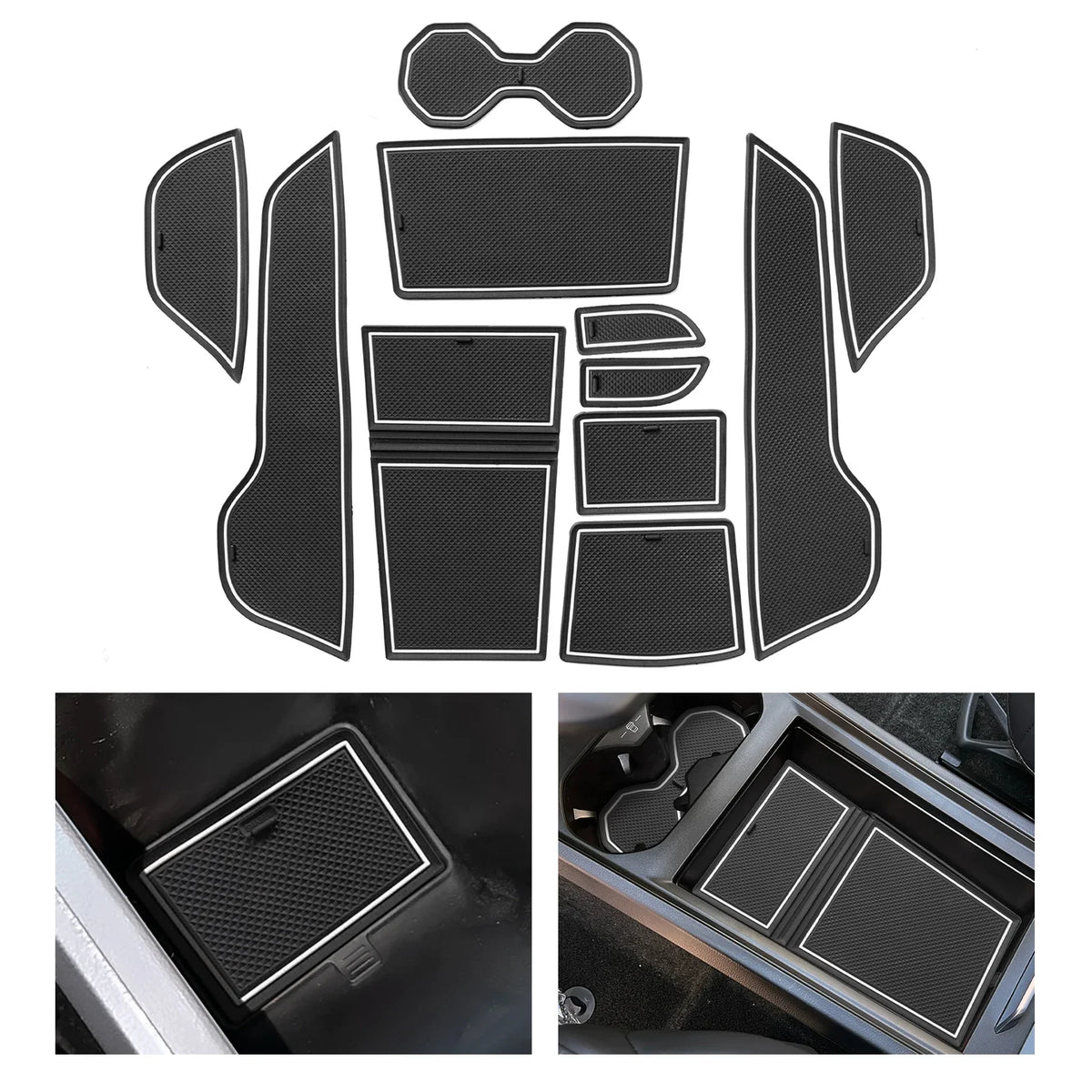 tapis sol voiture adhésif texture carbone moderne noir gris pièces