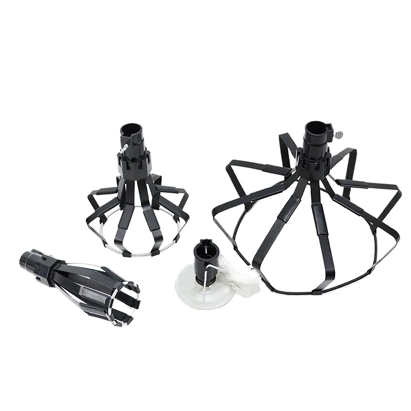 grille fixation industrielle robuste clips pièces noires opaques pommes terre 15cm longueur