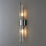 applique murale moderne or noir transparentes 35cm 56cm e14 g9