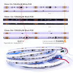 ruban led 720 leds programmable couleurs changeantes adhésif moderne noir bleu vert jaune violetRGBO