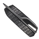 pare chocs arrière moderne noir texture géométrique grille 52cm 14.5cmAUDI A3 2014 2016