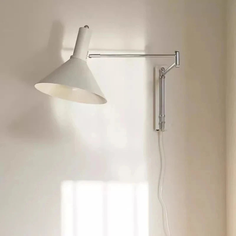 appliques murales modernes led noir blanc rouge fixées mur articulées éclairage cuisine chambre