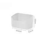 organisateur rangement blanc boîtes stockage grille moderne adhésif cosmétiques brosse maquillage
