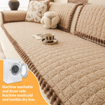 coussin canapé beige moelleux franges marron moderne confortable lavable machine automne hiver