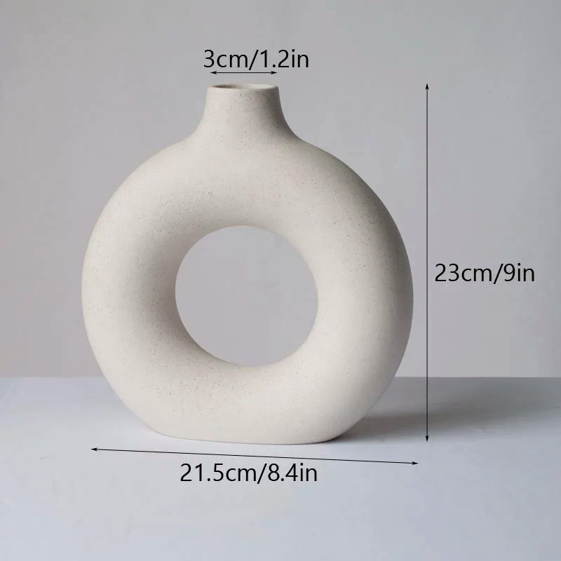 vase céramique blanc noir texture grained moderne minimalisteintérieur décoration table maison salon
