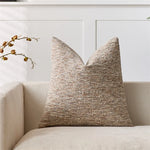 housse coussin carrée décorative texture tissée moderne canapé salon chambre couleur unie