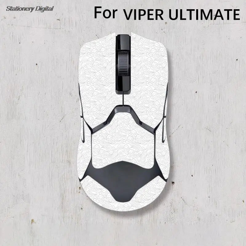 souris ordinateur bande adhésive antidérapante motif floral moderne couleur noir blanc rose