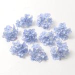 Fleurs artificielles bleues pour couronne DIY