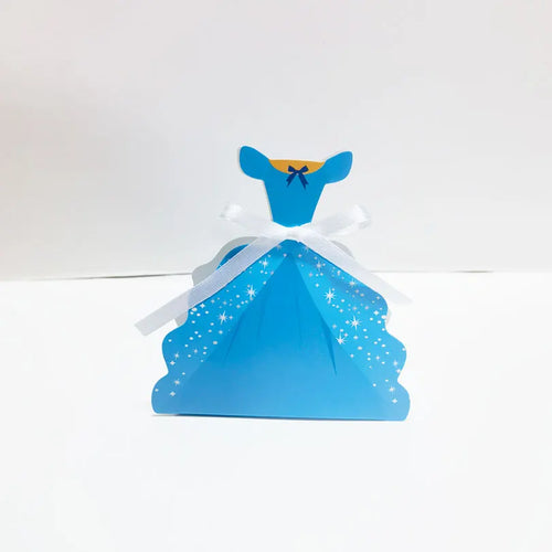 boîte dragées carton thème princesse ruban blanc cadeau mariage anniversaire fête bébé fille