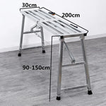 table pliante argentée structure métallique moderne poignées anti dérapante pliante portative