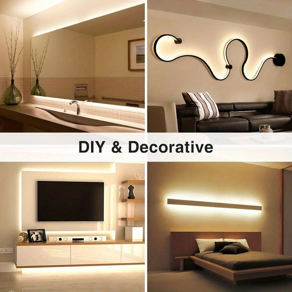 ruban led blanc adhésif flexible usb moderne décoration intérieure extérieure étanche gradation mouvement