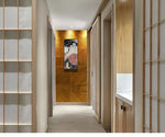 Panneau bois massif 60x60cm design japonais