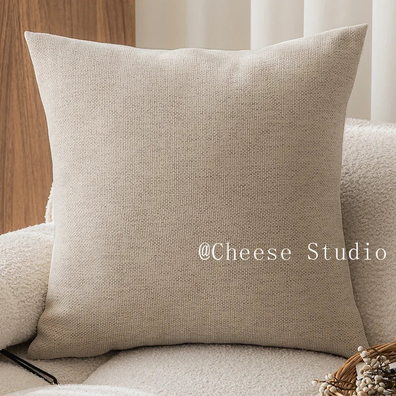 housse coussin moderne vert olive coton polyester respectueux environnement 40x40cm 45x45cm coussins decoration salon