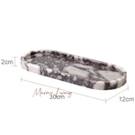 ensemble salle bain marbre violet blanc élégant distributeur savon diffuseur huiles essentielles porte gobelet