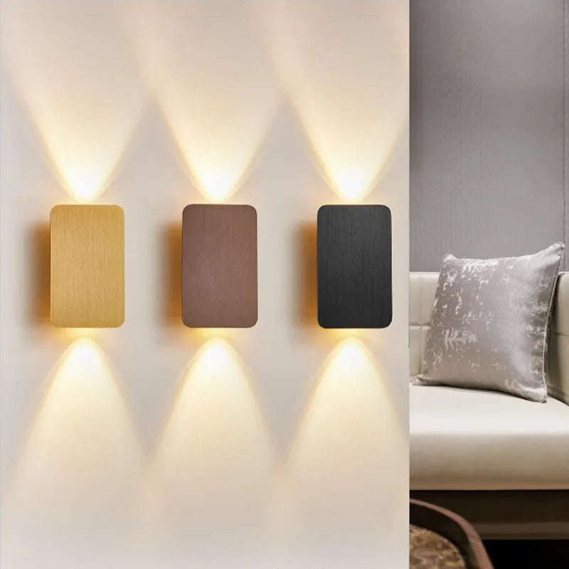 applique murale led or moderne adhésive flux lumineux 249 2000v aluminium mat fin