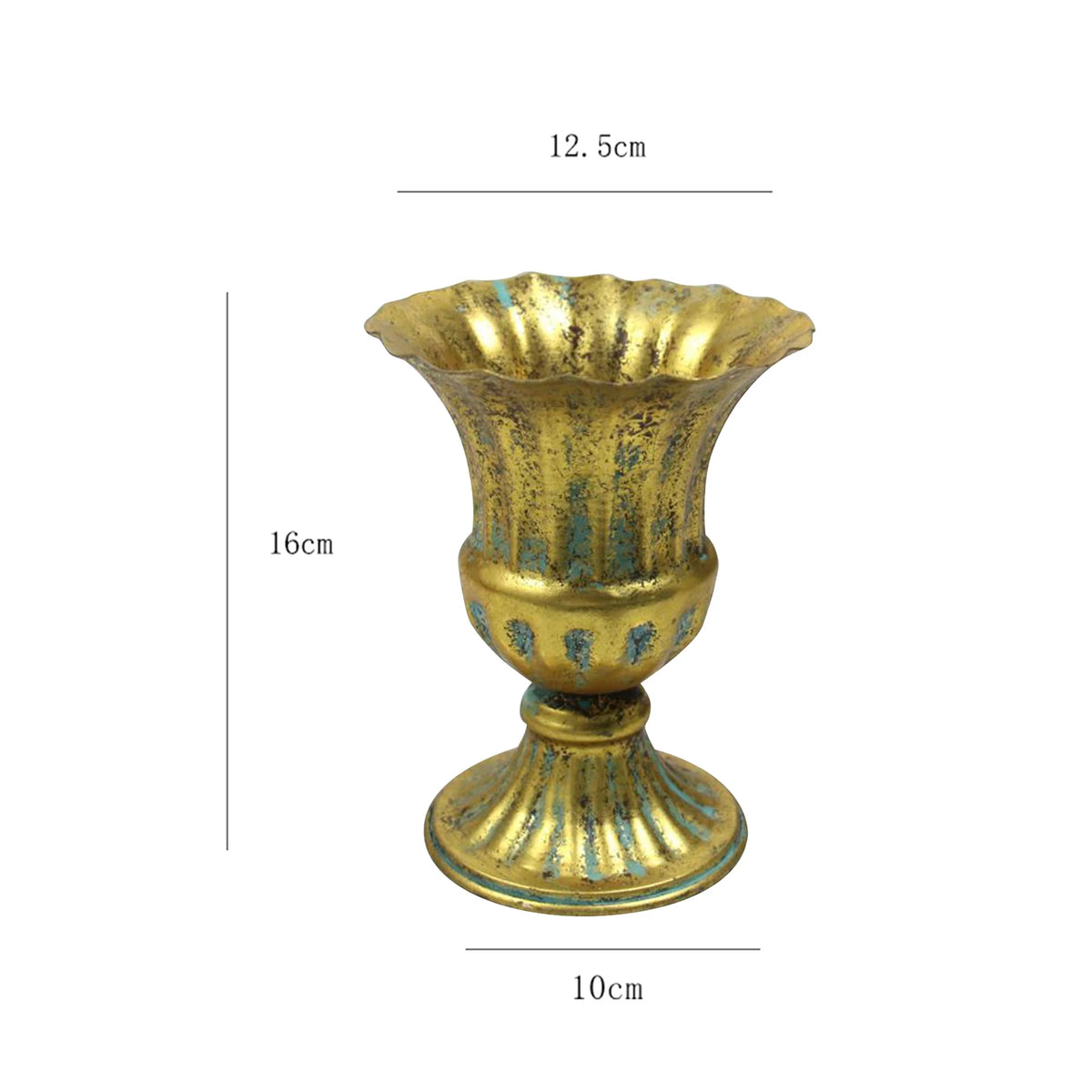 vase blanc or floral texture classique deco table anniversaire mariage
