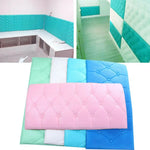 panneaux muraux décoratifs autocollants motif capitonné moderne marron blanc vert rose jaune bleu ciel