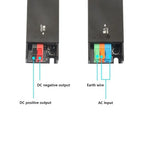 alimentation led 12v 24v 60w 100w 200w 300w 400w noir transformateur d'éclairage safe moderne
