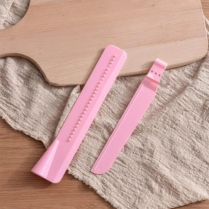 outil décoration gâteau rose bleu clair ajustable hauteur spatule glaçage lisser éditer gâteau utilitaire