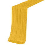 table chemin moderne élégant bleu clair jaune violet rose crêpe plissé polyester coton voile