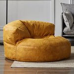 coussin assise velours cuir marron beige gris moderne confortable sans rembourrage zip couture