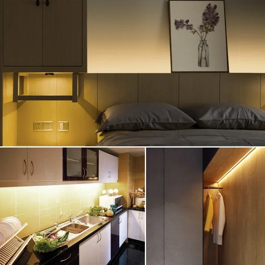 strip led blanc veilleuse adhésif sensor tactile 5v moderne chambre cuisine