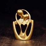 figurines decoratives bronze doré abstrait moderne minimalistes ornement decoration maison