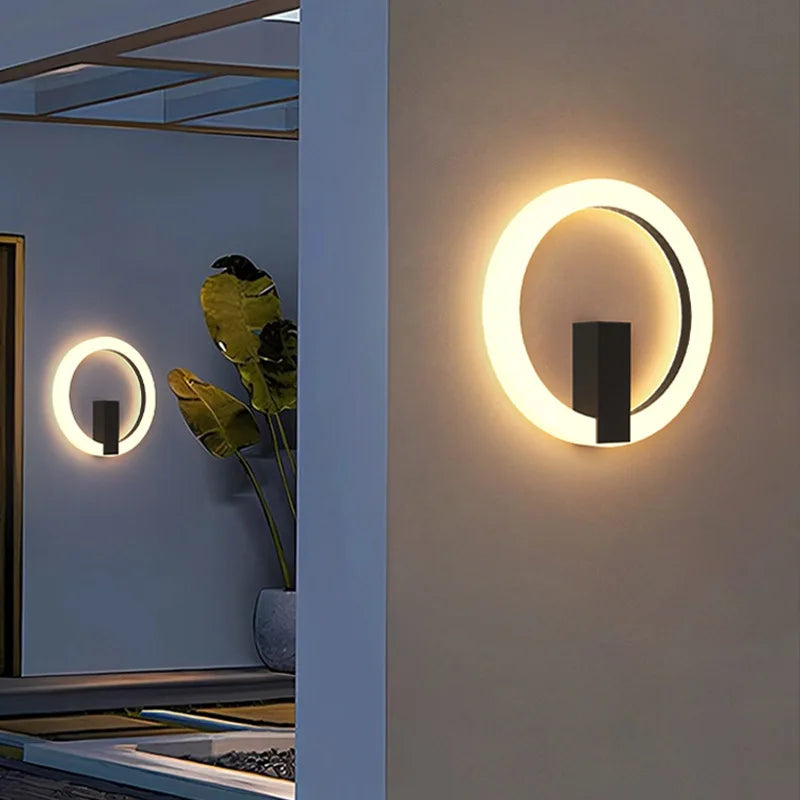 lampe murale led moderne blanc noir minimaliste chambre salon éclairage quotidien fixée mur