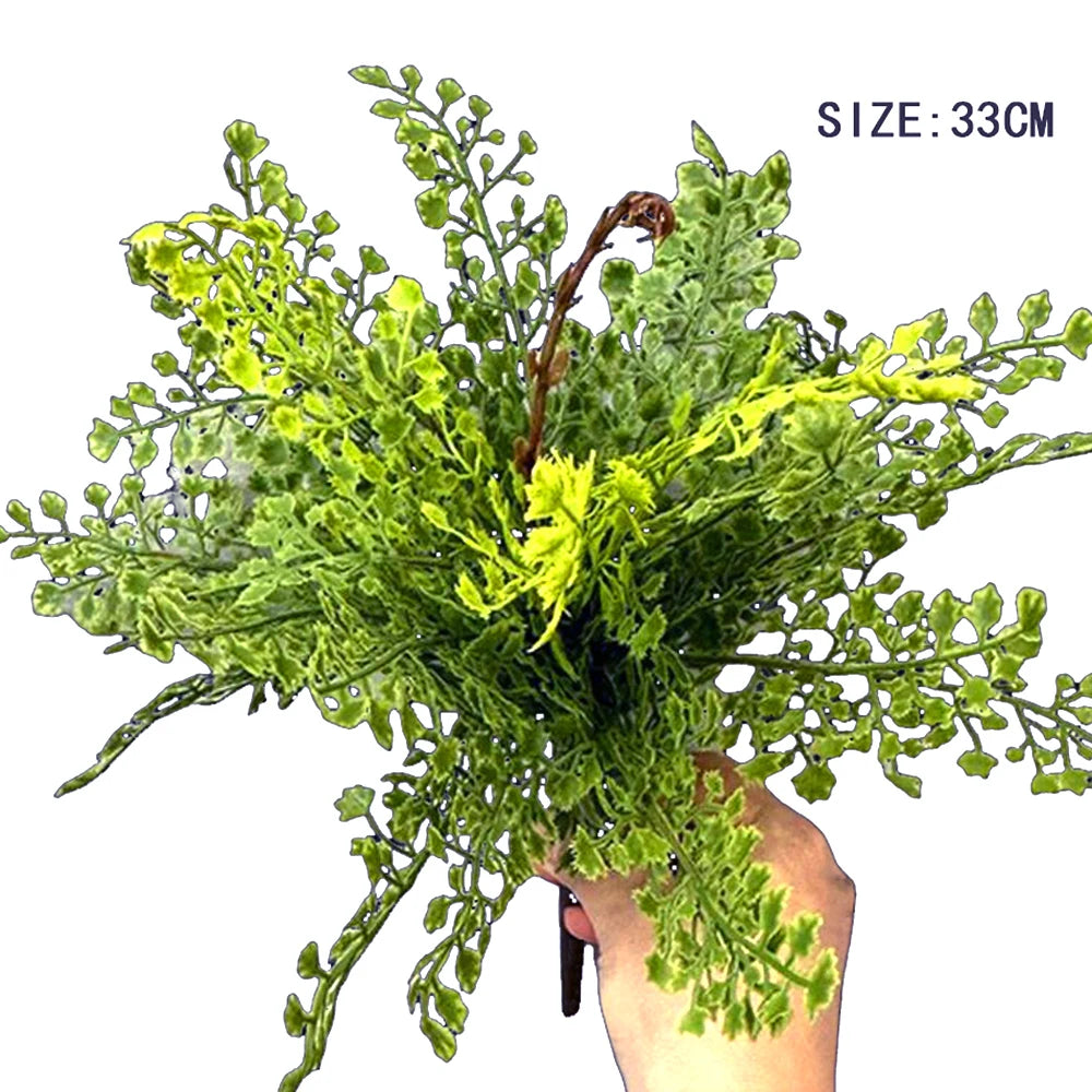 plantes artificielles fougère herbe perse accessoires muraux décoration moderne extérieur intérieur vert brun minimalistes