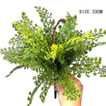plantes artificielles fougère herbe perse accessoires muraux décoration moderne extérieur intérieur vert brun minimalistes
