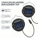 remplacement sommet lanterne solaire panneau solaire texturé moderne noir argentéextérieur led