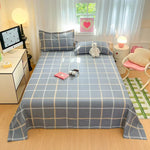 drap lit coton motif animal géométrique moderne gris clair rose pâle