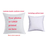 coussin personnalisable carré blanc imprimé animaux motifs floraux simples complexes urbains graphiques lavable