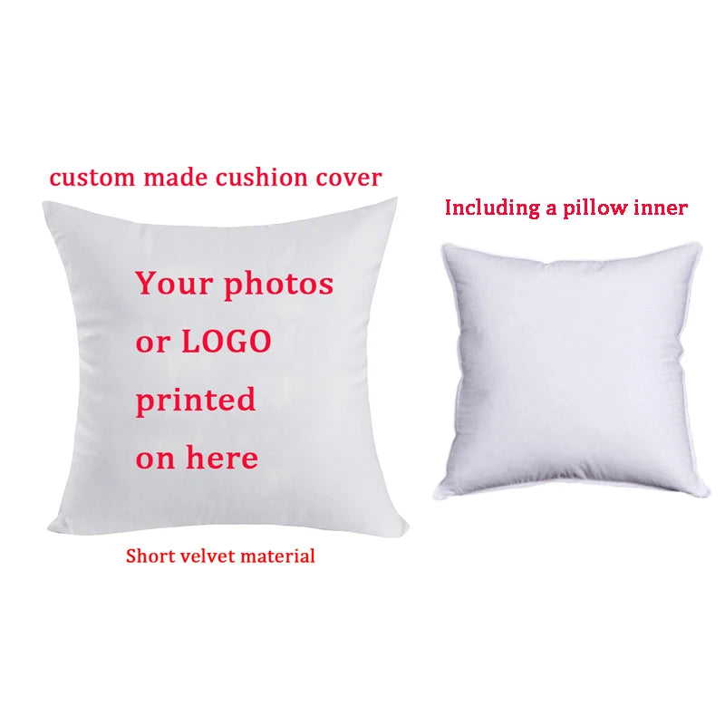 coussin personnalisable carré blanc imprimé animaux motifs floraux simples complexes urbains graphiques lavable