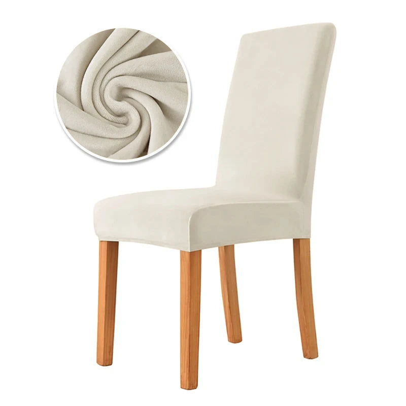 housse chaise velours moderne vert foncé gris clair adhésif élasthanne polyester