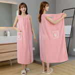 robe bain coton brodée sèchage rapide violet rose bleu vert moderne