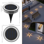 lampe murale solaire noire blanche moderne ip44 led jardin extérieur décoration vis fixation rond