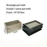 moules silicone pots fleurs diy craft release facile modernes grises blanches