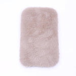 tapis rond rectangle peluche douce moderne bleu clair rose beige blanc