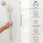 bouquet fleurs séchées blanc naturel rustique décoration intérieure anniversaire mariage pendaison crémaillère anneaux métalliques