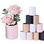 boîtes fleurs carton noir rose blanc doré moderne ruban mariage anniversaire valentinnaissance