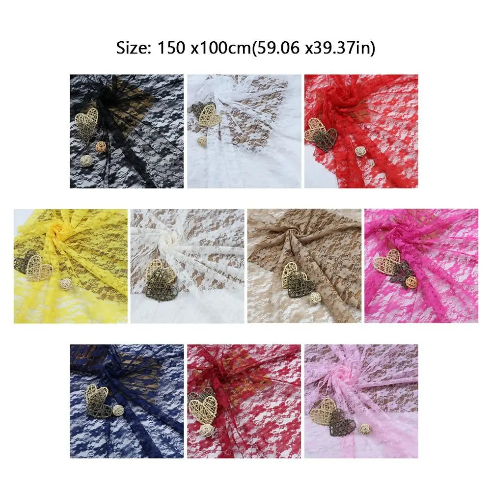 écharpe dentelle florale multicolore translucide classique coeurs dorés 150x100cm