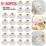 socquettes vis e27 ampoules blanc modernes base lampes doubles fixations plafonnier lumière or supports