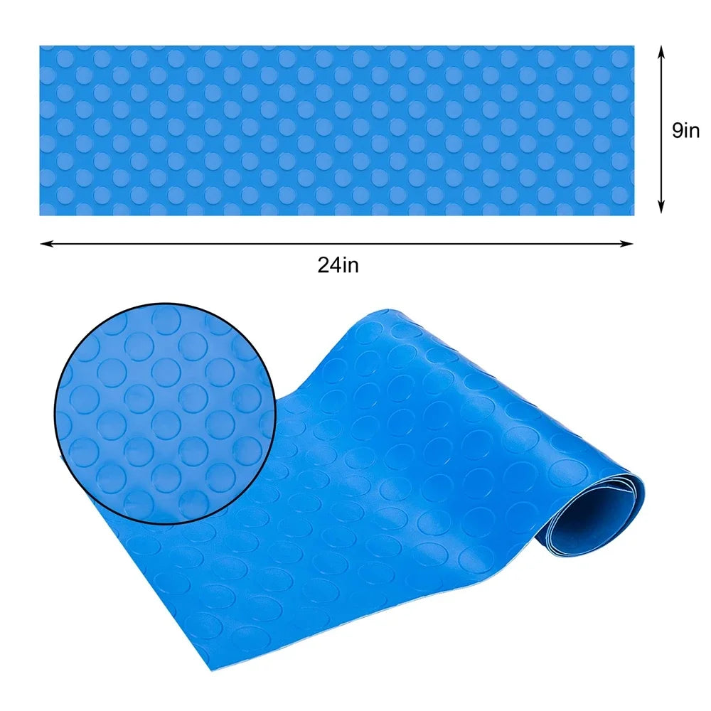 tapis antidérapant bleu diamanté piscine protection sol fond marin opalescent