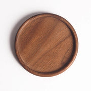 dessous verre bois marron grain lisse minimaliste rustique japonais zen
