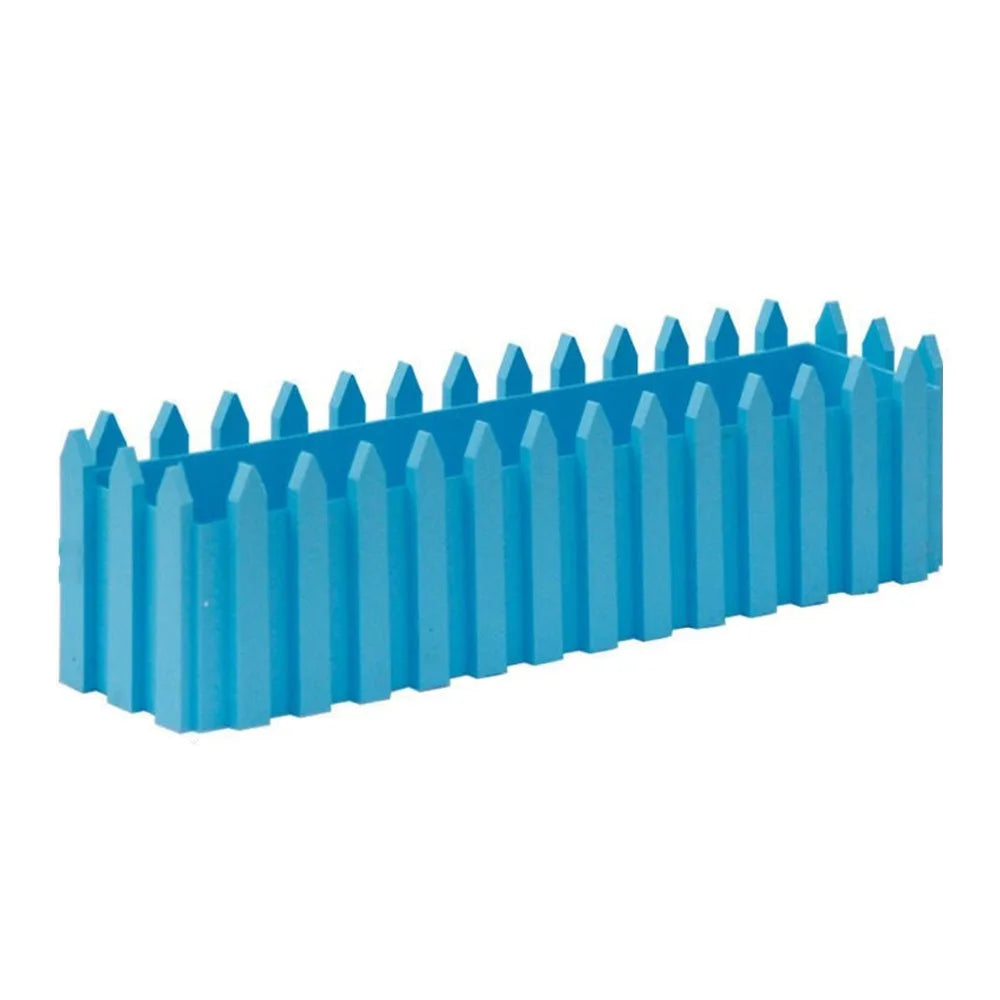 clôture décorative moderne pots fleurs réutilisables jaune rose bleu vert violet blanc