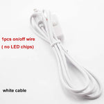 bande led blanc jaune matrice diodes modernes 31mm 75mm 150mm cible diy usb