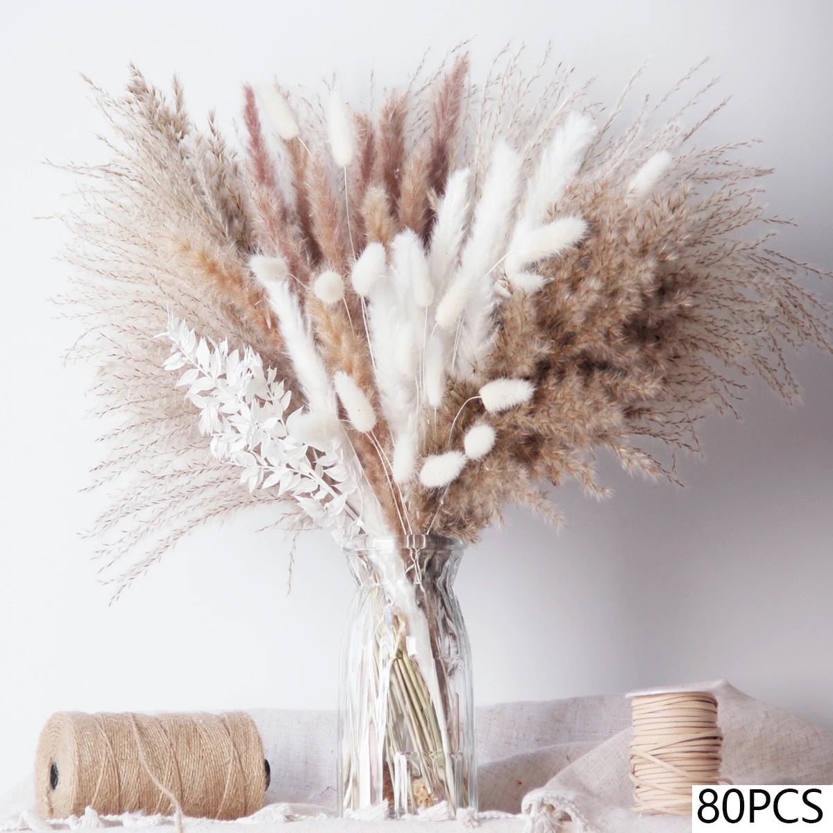décoration intérieure bouquets fleurs séchées naturelles rose romantique anniversaire mariage