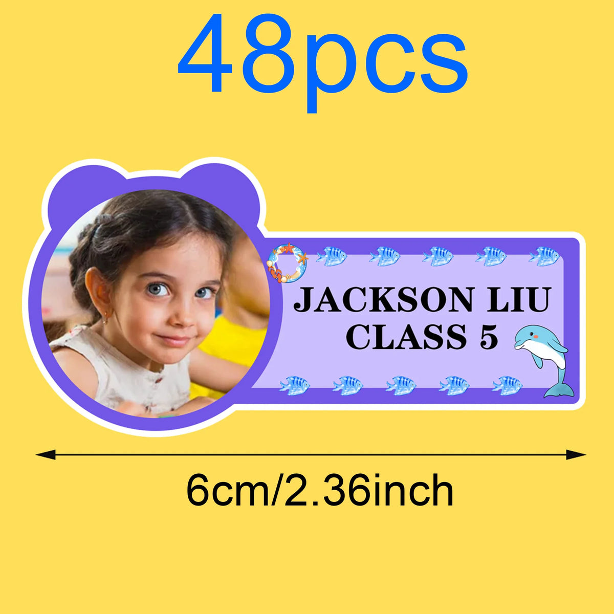 étiquettes personnalisables adhésives enfants couleurs bleu rose vert violet motifs floraux modernes textes personnalisables